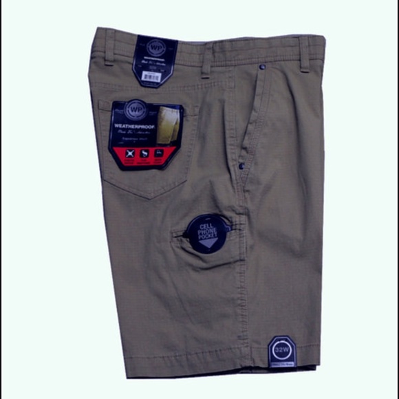 🌟 Men’s Weatherproof Ripstop Expedition Shorts with Pockets - Picture 5 of 6
